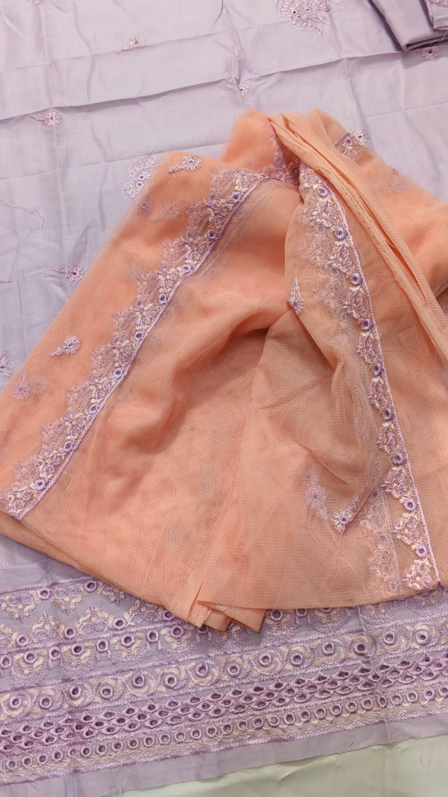 2PC Unstitched Embroidered Suit (SAW-11)
