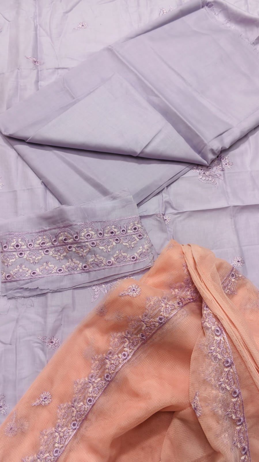 2PC Unstitched Embroidered Suit (SAW-11)