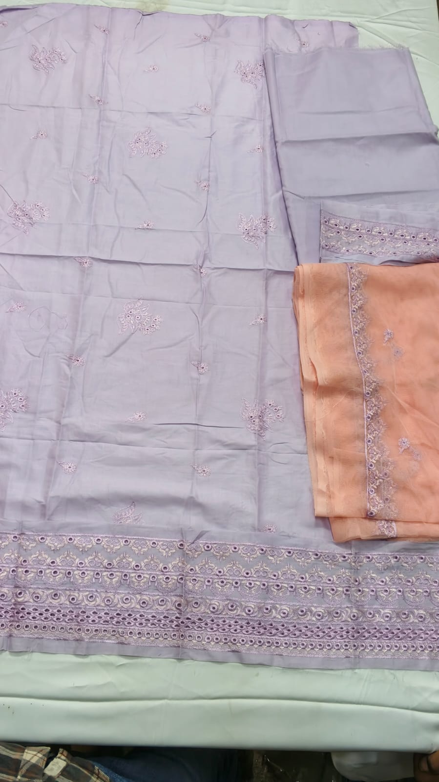 2PC Unstitched Embroidered Suit (SAW-11)