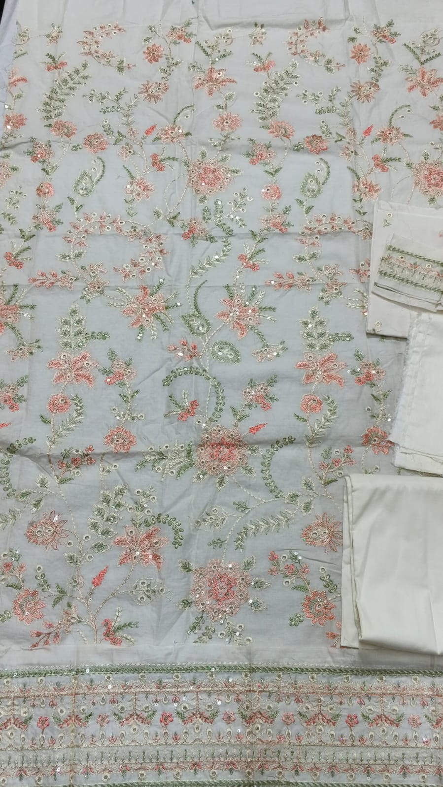 2PC Unstitched Embroidered Suit (SAW-13)