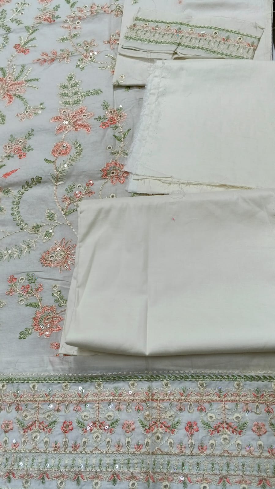 2PC Unstitched Embroidered Suit (SAW-13)