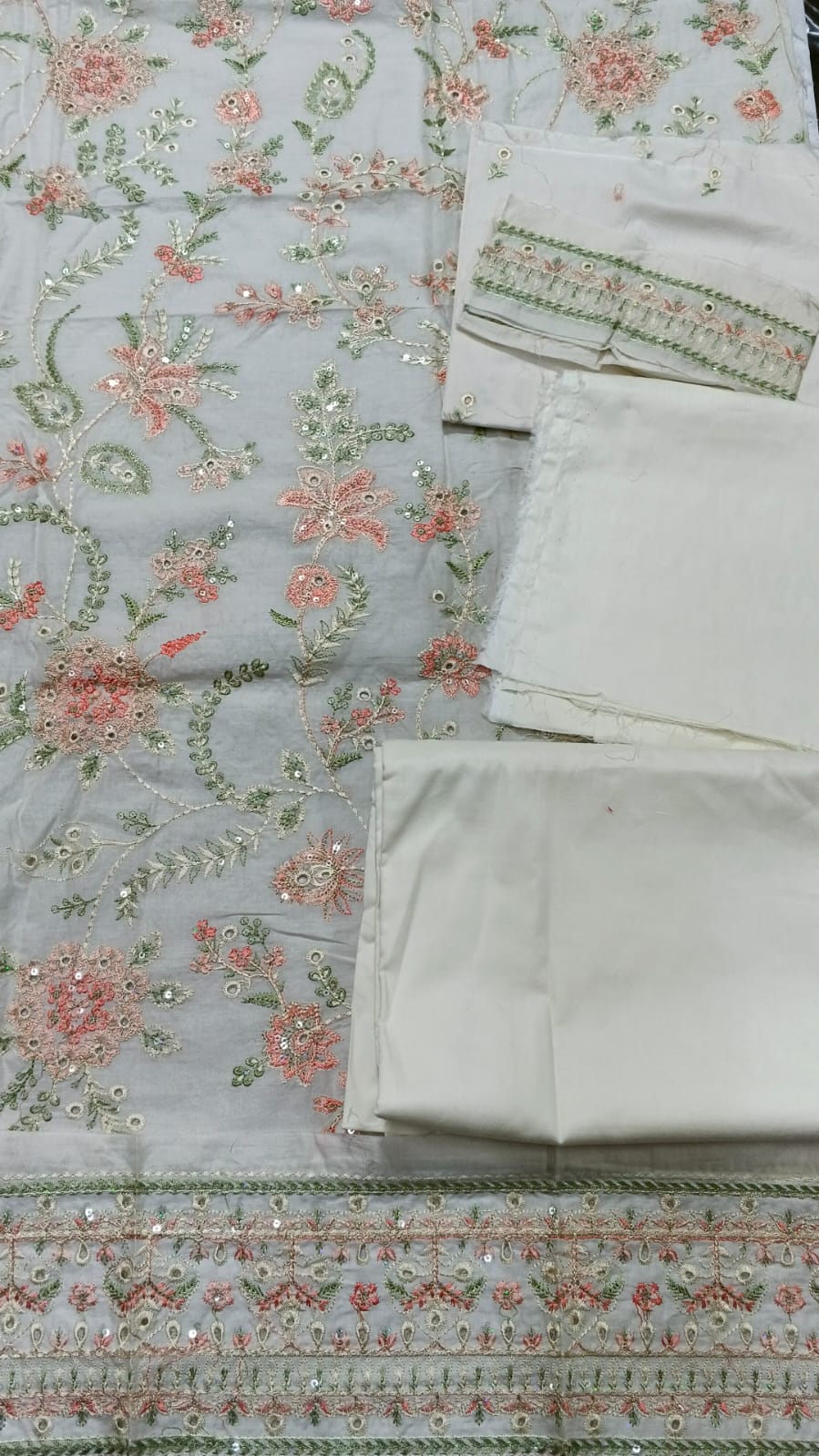 2PC Unstitched Embroidered Suit (SAW-13)