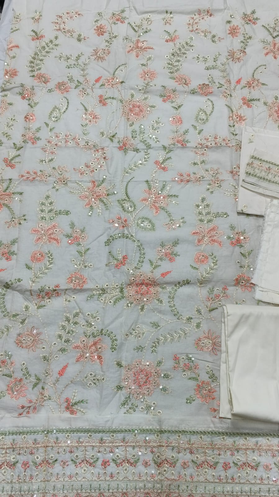 2PC Unstitched Embroidered Suit (SAW-13)