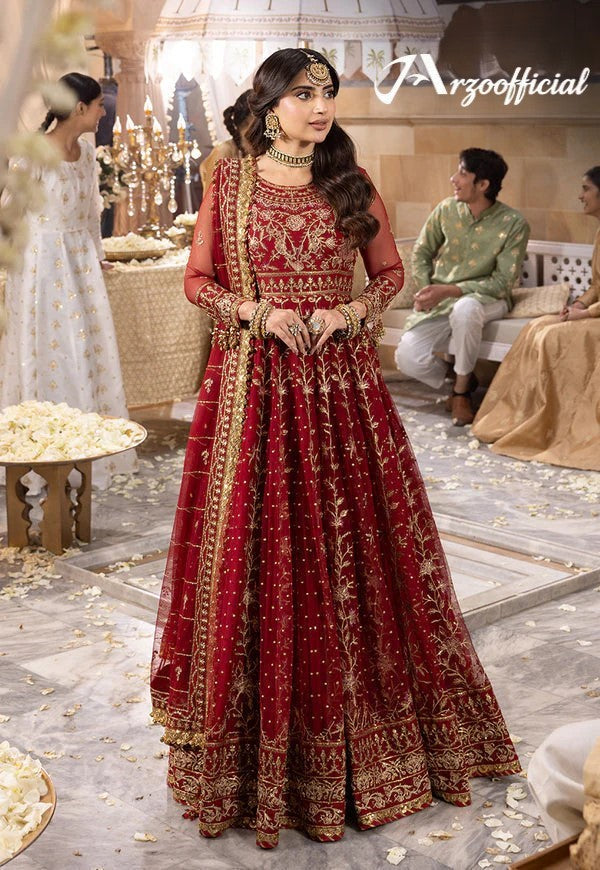 Embroidered Net 2‑Piece
