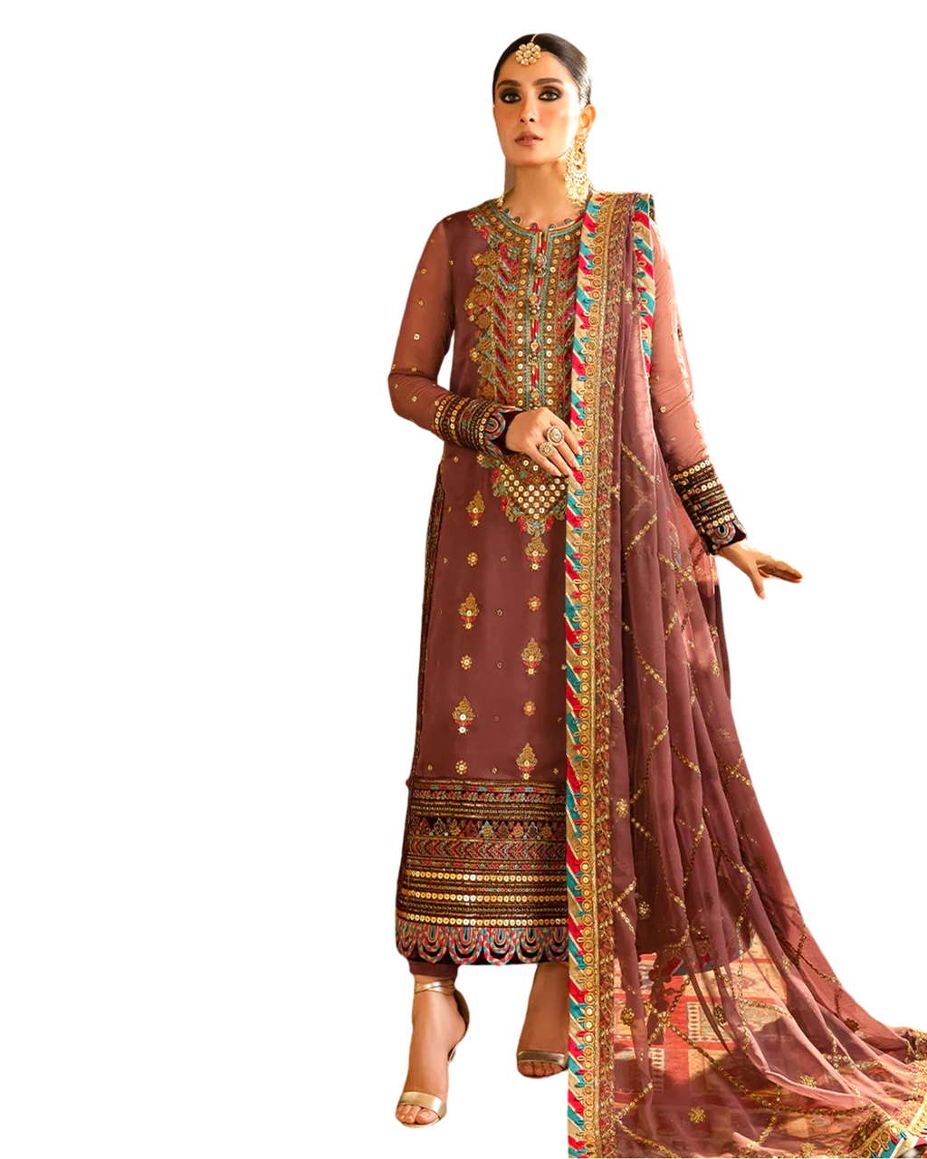 shirt truzer 2pice unstiched 2.5 gan shirt fabric chiffon