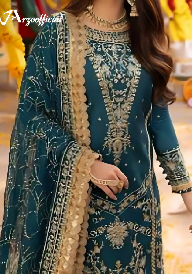 Heavy Embroidered Chiffon -2 Piece