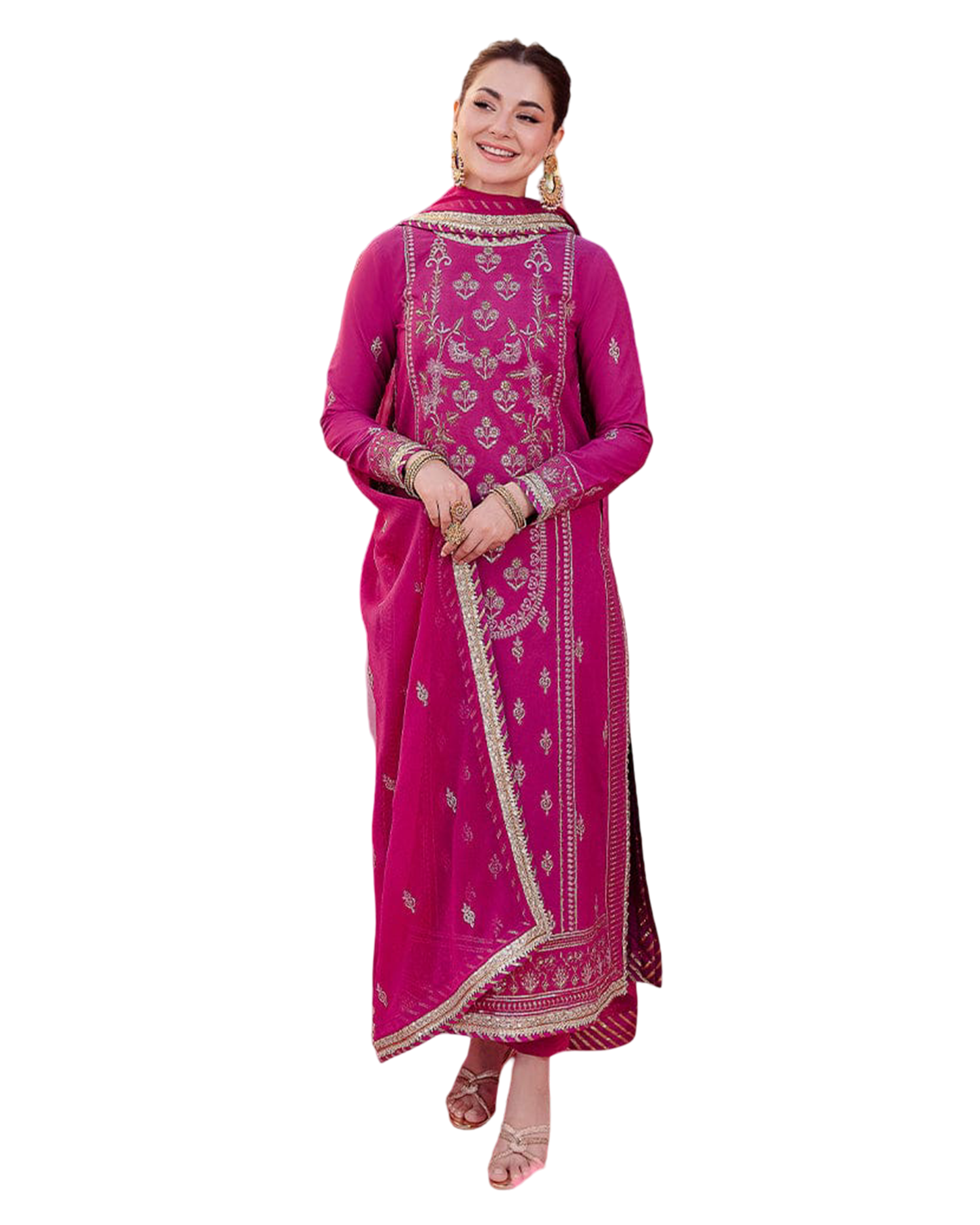 fabric silk color light purple dupatta chiffon unstitched 2 piece code 003