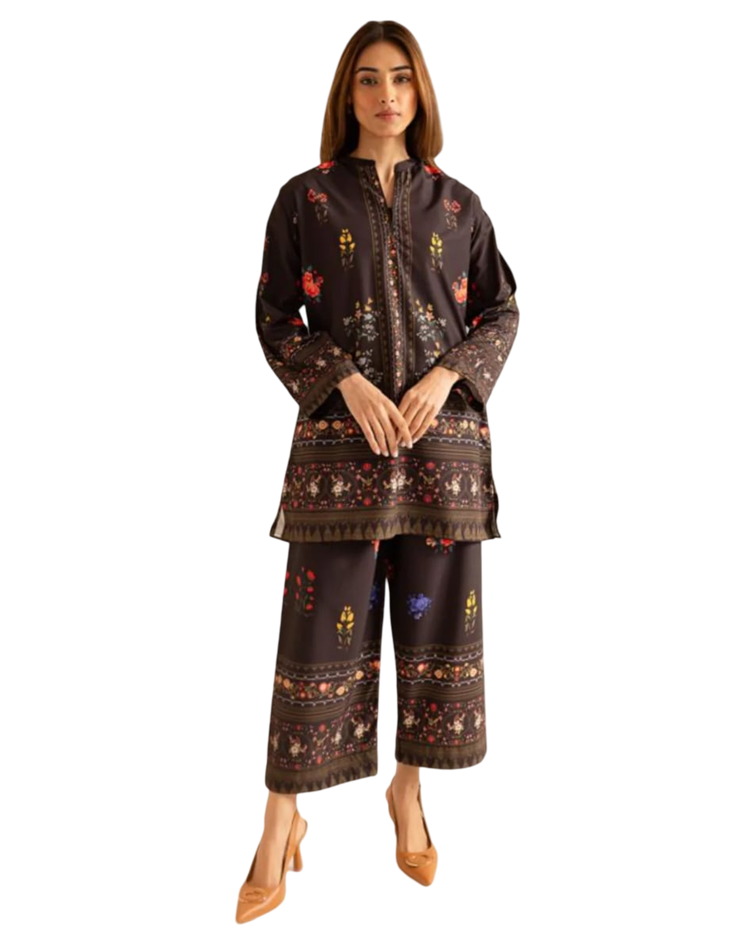Printed Kurta & Trouser Co-Ord Set