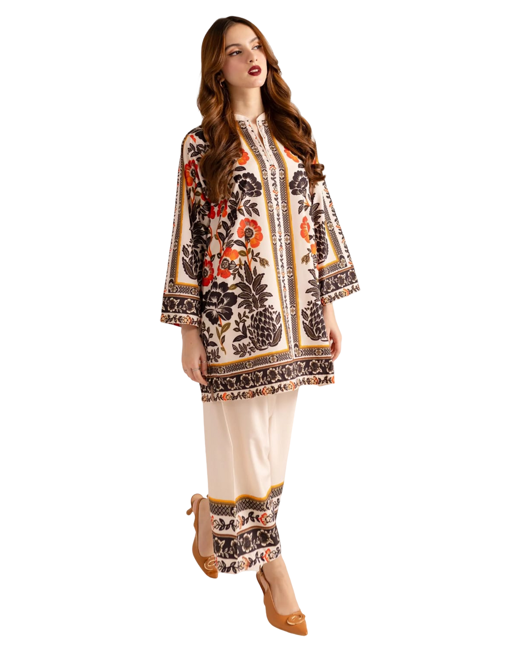 Printed Kurta & Trouser Set