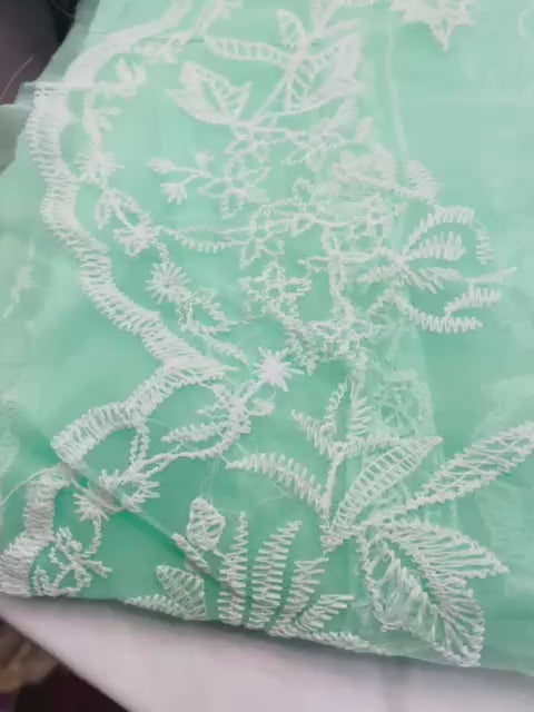 Light Sky Lawn – Unstitched 3-Piece Suit