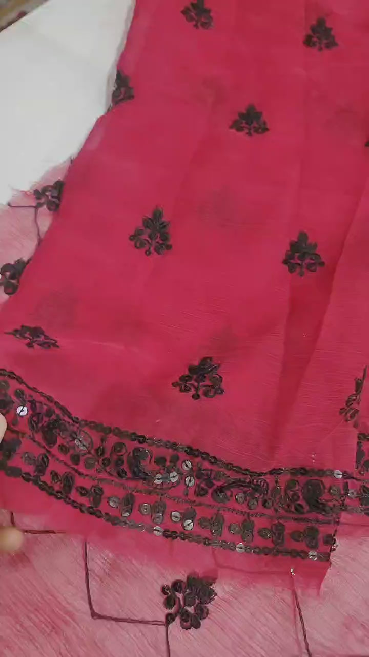 Embroidered Paper Cotton - 2 Piece