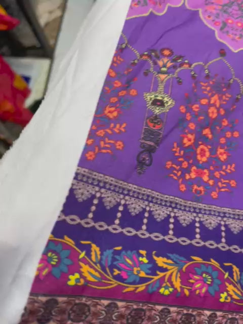 Royal Purple Printed 2-Piece Suit code 012