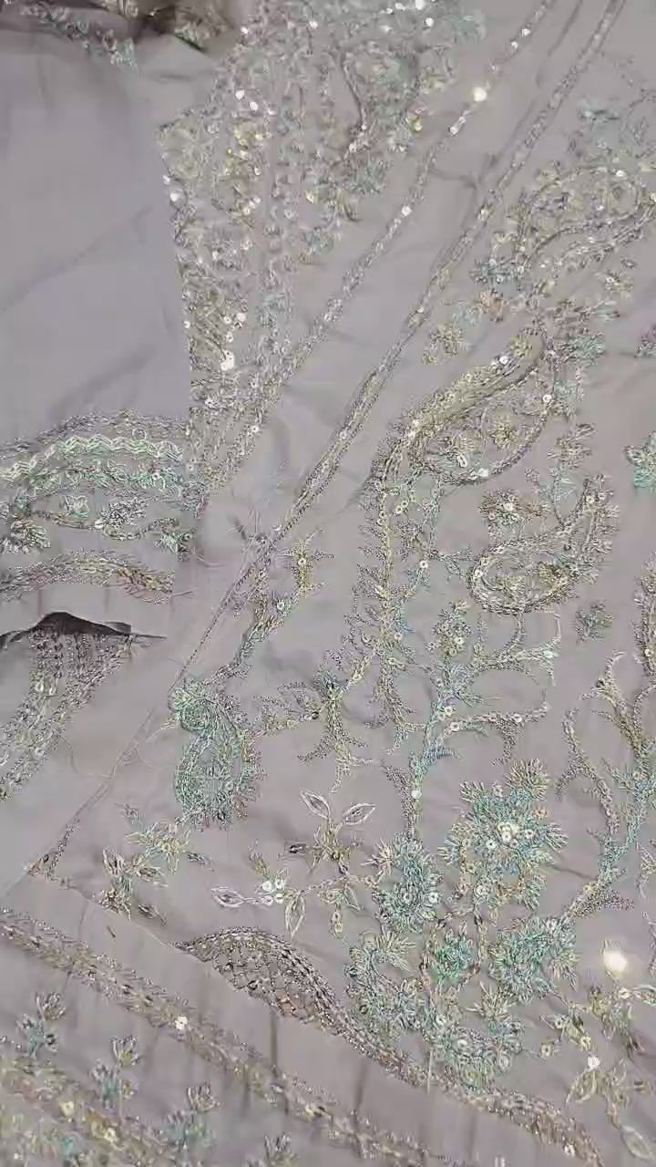 Embroidered Twisted Silk 2-Piece,