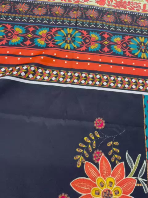 Midnight Black Printed 2-Piece Suit code 005