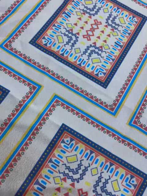 Peach Tribal Printed 2-Piece Suit Code 001