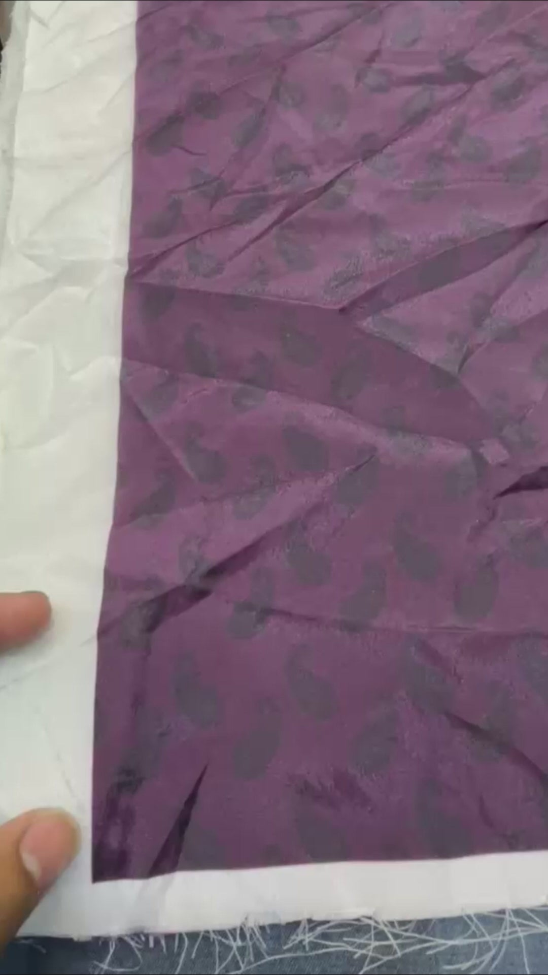 Royal Purple Printed Unstitched 2-Piece Suit code 028