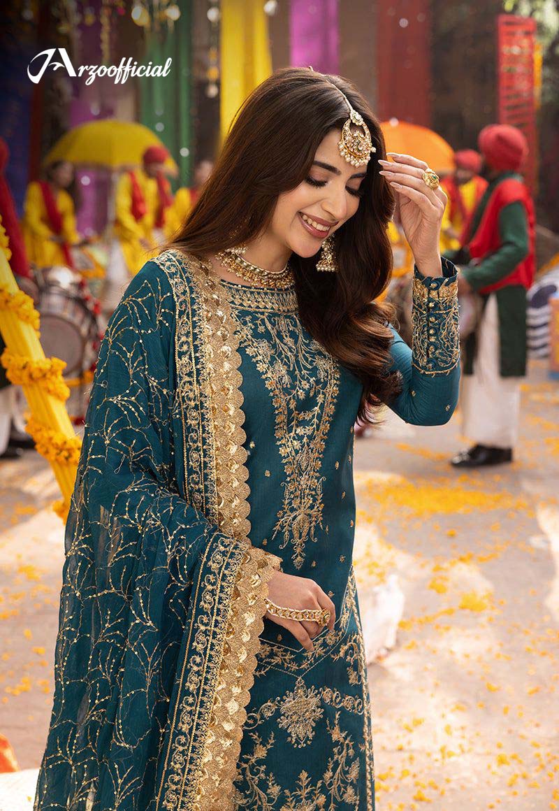 Heavy Embroidered Chiffon -2 Piece